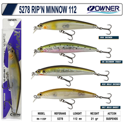 OWNER - Owner 5278 Pip'n Minnow 112 Mm 21g Maket Balık