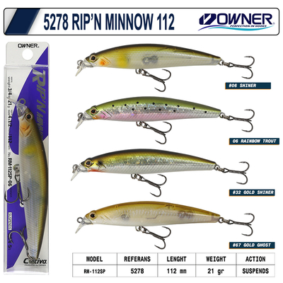 OWNER - Owner 5278 Pip'n Minnow 112 Mm 21g Maket Balık