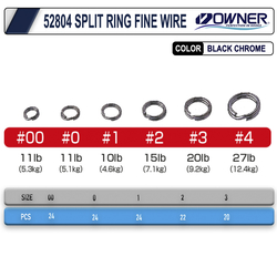 Owner 52804 Split Ring Fine Wire Halka - Thumbnail