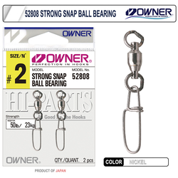 Owner 52808 Strong Snap Ball Bearing Rapala Klipsi - Thumbnail