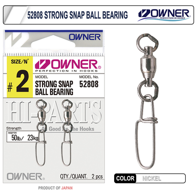 OWNER - Owner 52808 Strong Snap Ball Bearing Rapala Klipsi