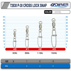 Owner 72830 P-30 Cross Lock Snap - Thumbnail