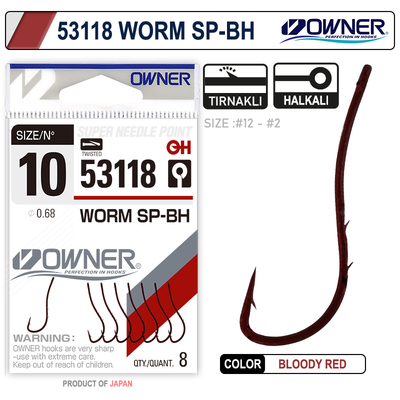 OWNER - Owner 53118 Worm Sp-Bh Bloody Red İğne