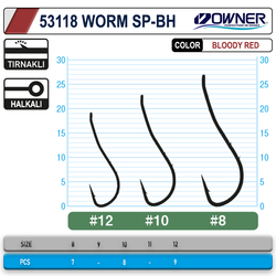 Owner 53118 Worm Sp-Bh Bloody Red İğne - Thumbnail