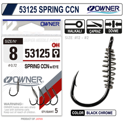 OWNER - Owner 53125 Spring Ccn With Eye Black Chrome Sazan İğnesi