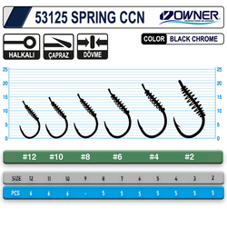 Owner 53125 Spring Ccn With Eye Black Chrome Sazan İğnesi - Thumbnail