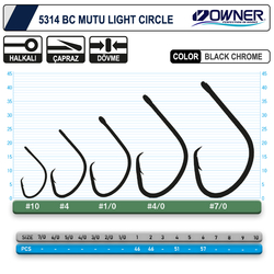 Owner 5314 Mutu Light Black Chrome İğne - Thumbnail