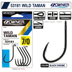 Owner 53181 Wild Taman Black Chrome İğne - Thumbnail