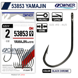 Owner 53853 Yamajin With Eye Black Chrome İğne - Thumbnail