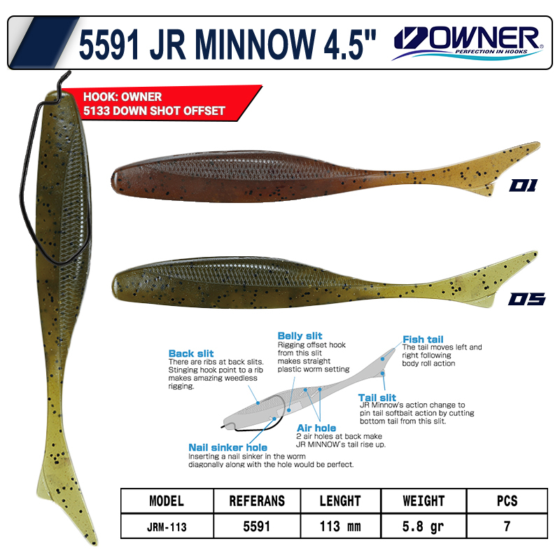 Owner 5591 Jr Minnow 113mm