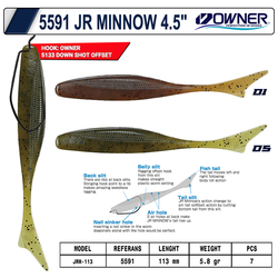 OWNER - Owner 5591 Jr Minnow 113mm