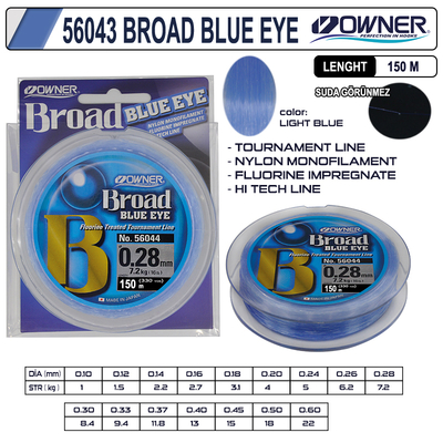 OWNER - Owner 56043 Broad Blue Eye 150m Light Blue