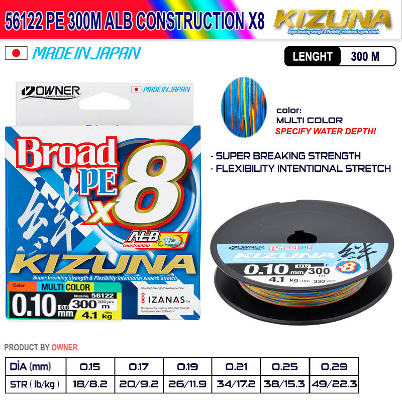 KIZUNA - Kizuna 56122 Pe 300m Alb Construction x8 Multi Color