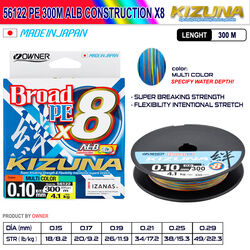 KIZUNA - Kizuna 56122 Pe 300m Alb Construction x8 Multi Color