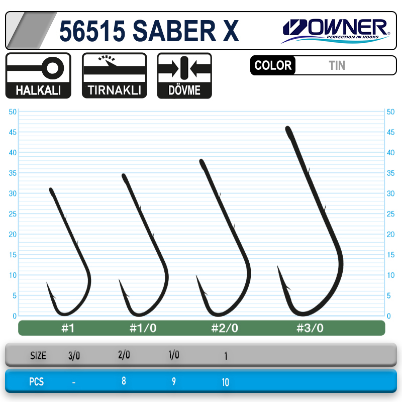 Owner 56515 Tachiuo Saber X Tin İğne