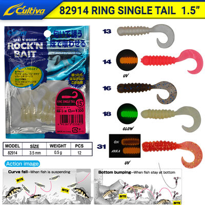 OWNER - Owner 82914 Ring Single Tail Lrf Silikonu 3.5 cm