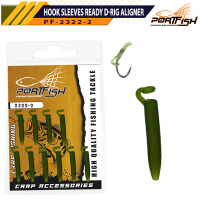 PORTFISH - Portfish 2322-2 Hook Sleeves Ready D-rig Aligner 10 Adet