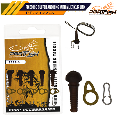 PORTFISH - Portfish 2322-6 Fixed Rig Buffer and Ring with Multi Clip Link