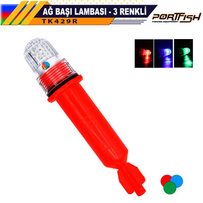 PORTFISH - Portfish Ağ Başı Lambası Üç Renkli