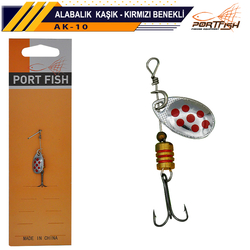 PORTFISH - Portfish Alabalık Kaşığı Kırmızı Benekli