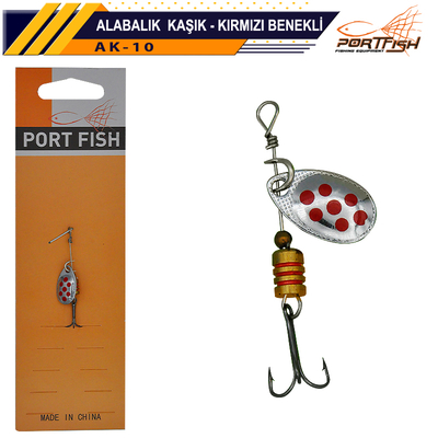 PORTFISH - Portfish Alabalık Kaşığı Kırmızı Benekli