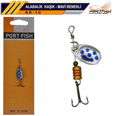 PORTFISH - Portfish Alabalık Kaşığı Mavi Benekli