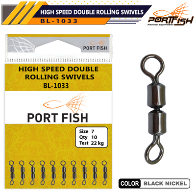 PORTFISH - Portfish BL-1033 High Speed Double Rolling Swivels