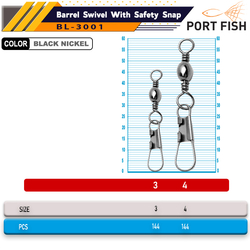 Portfish BL-3001 Klips Sarı 144 - Thumbnail