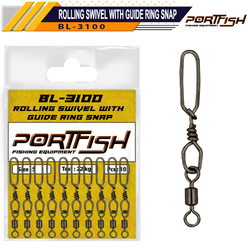 PORTFISH - Portfish BL-3100 Rolling Swivel with Guide Ring Snap