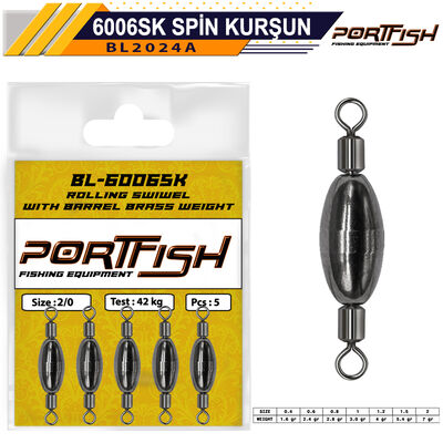 PORTFISH - Portfish BL-6006SK Spin Kurşun Fırdöndü