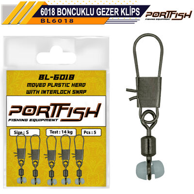 PORTFISH - Portfish BL-6018 Boncuklu Gezer Klips