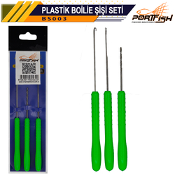 PORTFISH - Portfish Boili Şişi Plastik 3 Lü Set