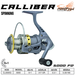 PORTFISH - Portfish Calliber 5000 fd Olta Makinası 2+1 bb - Gri