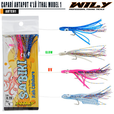 Wily - Wily Çapari Ahtapot 4′lü İthal Model 1