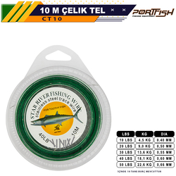 PORTFISH - Portfish Çelik Telli 10 metre - BURÇLU