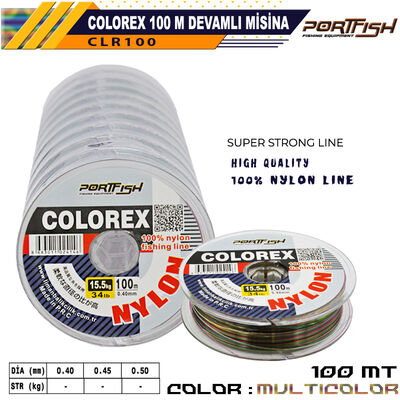 PORTFISH - Portfish Colorex Misina 100 mt Ebruli Devamlı 10 Adetli