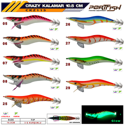 PORTFISH - Portfish Crazy Kalamar Zokası 3 gr Kurşunlu 10,5 cm