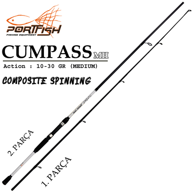 PORTFISH - Portfish Cumpass Kamış 240 cm (Yedek Parça)