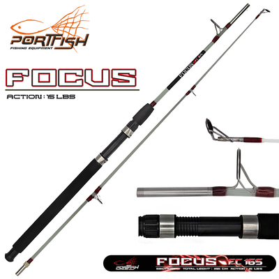 PORTFISH - Portfish Focus 120 cm Vidalı Dolgu Tekne Kamışı 15 lbs