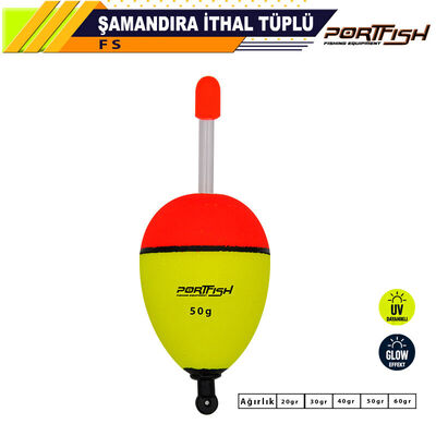 PORTFISH - Portfish Şamandıra İthal Tüplü 50 Adetli 