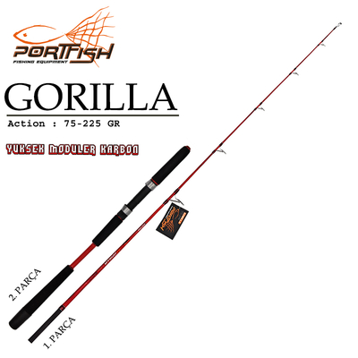 PORTFISH - Portfish Gorilla Jig Kamış 180 cm (Yedek Parça)