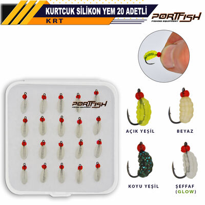 PORTFISH - Portfish Kurtcuk Silikon Yem 20 Adetli