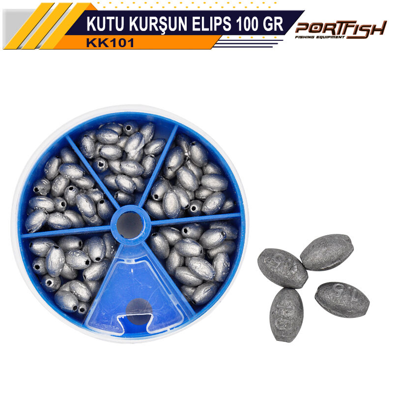 PORTFISH - Portfish Kutu Kurşun Elips 100 gr