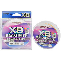 Portfish Magnum 8 Kat İp Misina 150 mt Multi Color - Thumbnail