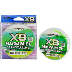 Portfish Magnum 8 Kat İp Misina 150 mt Yeşil - Thumbnail