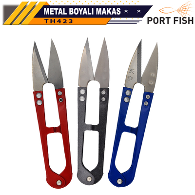 PORTFISH - Portfish Makas Metal Boyalı 12 Adetli