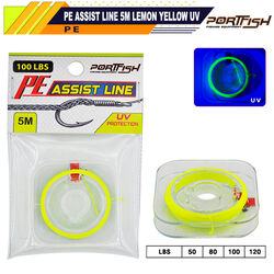 PORTFISH - Portfish Pe Assist Line 5m Lemon UV