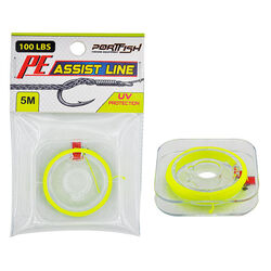 Portfish Pe Assist Line 5m Lemon UV - Thumbnail