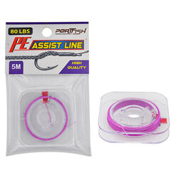 Portfish Pe Assist Line 5m Purple - Thumbnail