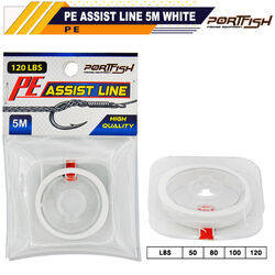 PORTFISH - Portfish Pe Assist Line 5m White